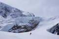 Unterhalb des ersten Gletscheraufschwungs