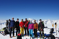 im Hintergrund der Mont Blanc