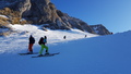 in der Abfahrt vom Leiterlipass