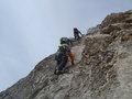 Aufstieg an der Schlüsselstelle