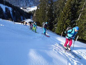 wir gewinnen Höhe