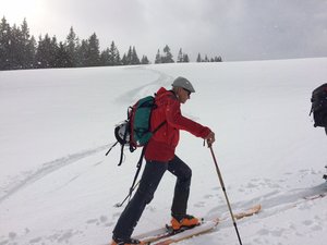 ...aber die Abfahrtsspur weckt Vorfreude!