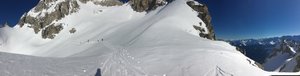 Blick von der Crête Sèche Richtung Col des Essettes (Sa)