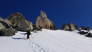 im Aufstieg zur Lochberglücke