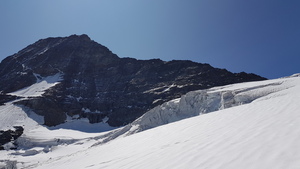 Blick zurück hoch auf den Grat