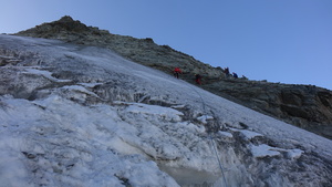 über dem Bergschrund