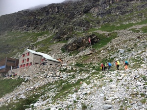 Ankunft in der Hütte