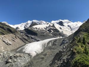 Morteratschgletschwr mit Piz Palü und Bellavista