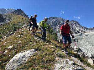 Im Abstieg nach Arolla