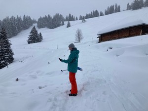LVS Übung bei der Bireberg Hütte