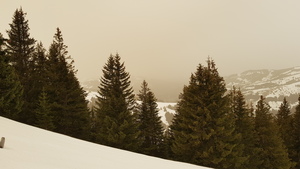 Kein Blick ins Mittelland wegen Sandsturm