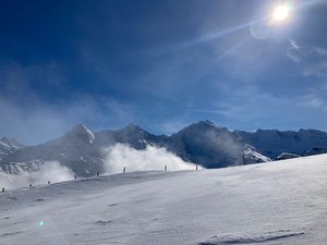 Aussicht auf Eiger, Mönch und Jungfrau