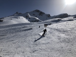 Abfahrt Pic Chaussy