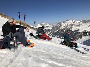 Pause am Col de Seron