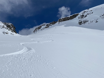 Abfahrt Passo del Sabbione