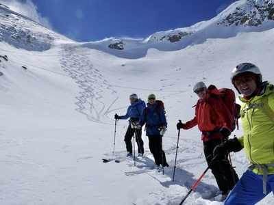 Abfahrt Mittelbergpass