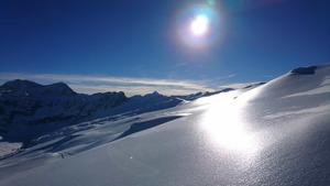 Im Aufstieg zum Piz Guw