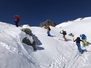 Aufstieg zum Piz Dora