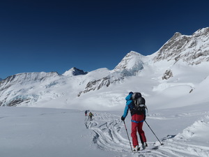 Abfahrt Jungfraujoch Rtg Aufstieg Louwitor
