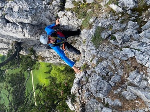 Nicolas im alpinen Terrain