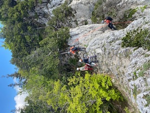 Abseilstelle