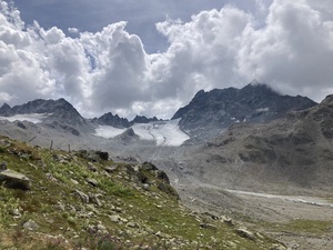 Blick zurück zum Gipfel