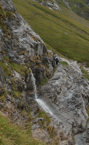 Die Dusche beim Anmarsch zur Glecksteinhütte