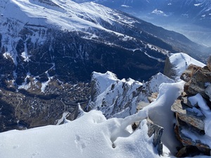 Tiefblick nach Leukerbad