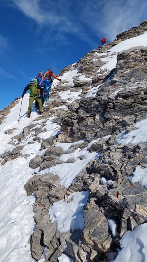 Abstieg Daubenhorn zum Skidepot