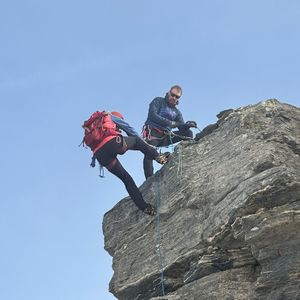 luftige Abseilstelle