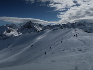 Start Abfahrt vom Ginalshorn