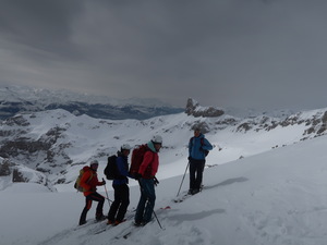 Abfahrt Daubenjoch Richtung Trubelboden