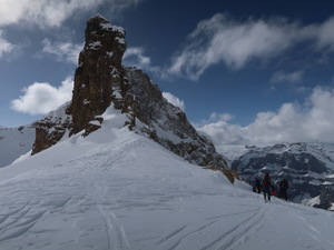 Felsturm neben dem Ferdenpass
