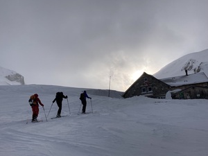 Ankunft in der Wildhornhütte