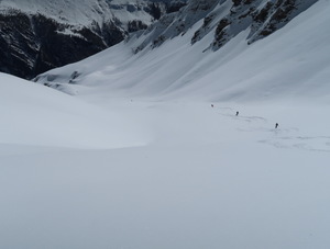 Abfahrt Palantse de la Cretta