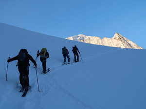 Aufstieg zur Pigne d' Arolla