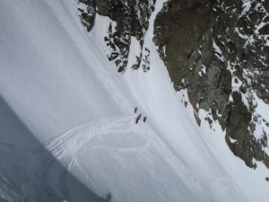 Abfahrt vom Col de Charmotane über den Glacier de Vuibé nach Arolla