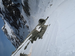 Abfahrt vom Col de Charmotane über den Glacier de Vuibé nach Arolla
