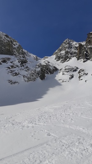 Abfahrt vom Col de Charmotane über den Glacier de Vuibé nach Arolla