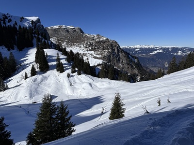 Unsere Abfahrt hinunter zur Mederalp