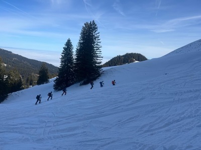 Aufstieg Richtung Gustiberg