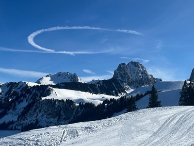 Blick zurück mit Heiligenschein