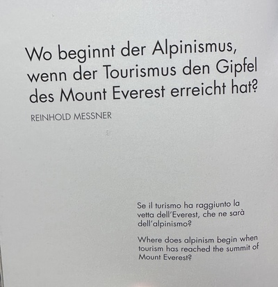 Frage des Reinhold Messner