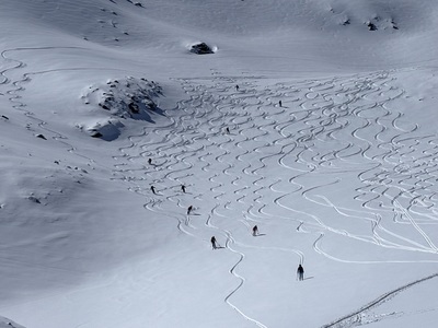 Abfahrt vom Ginalshorn