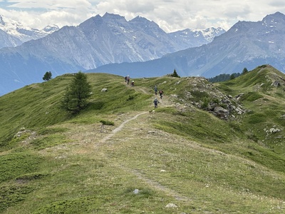 Abfahrt vom Col Fetita