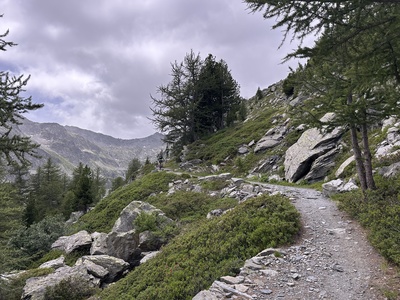 Trail up zum Colle Croce