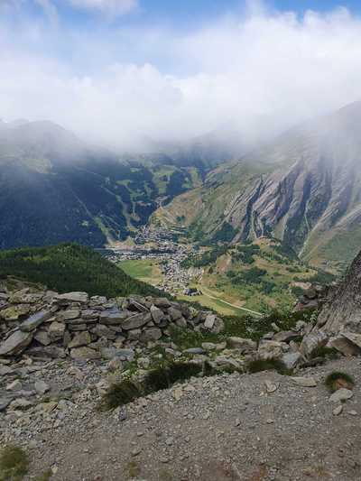 Blick Richtung la Thuile und France
