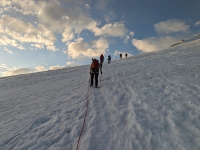 Im Aufstieg zum Bishorn