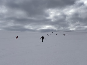 Abfahrt vom Gestelengrat